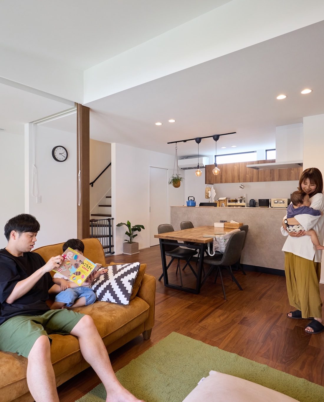子どものためと思い建てましたが、私たちの老後にも優しい家ができました。