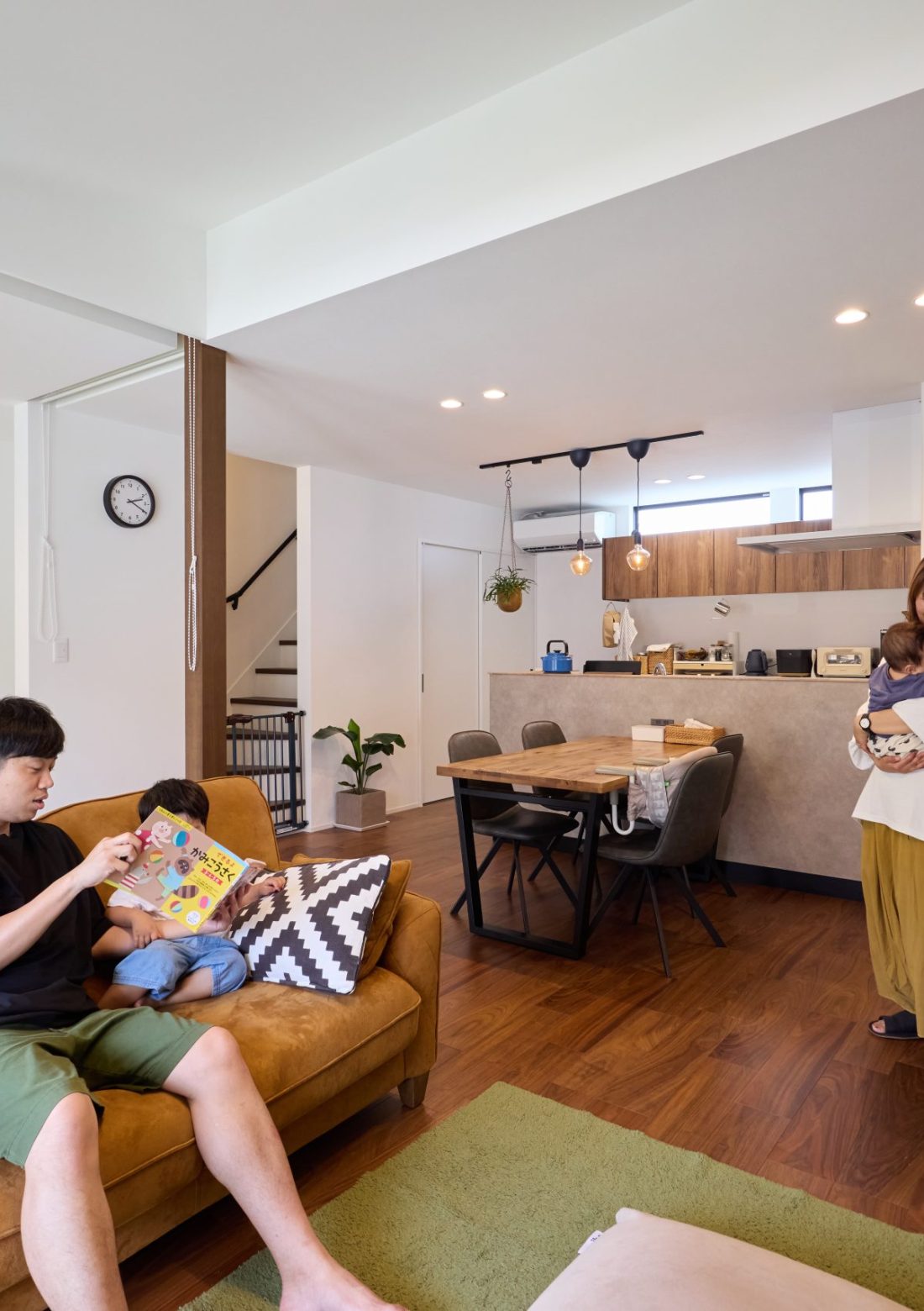 子どものためと思い建てましたが、私たちの老後にも優しい家ができました。