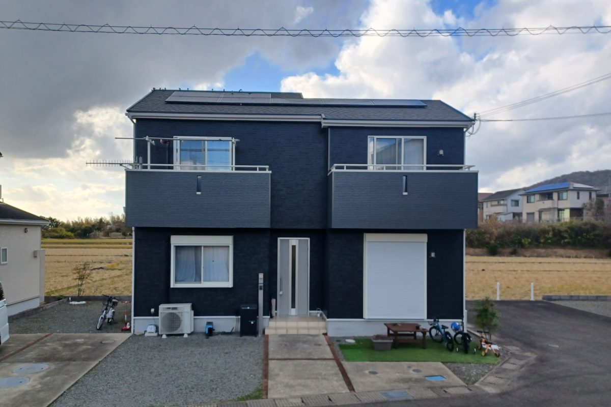 住宅塗装｜グレー系ツートンでスタイリッシュに変身！