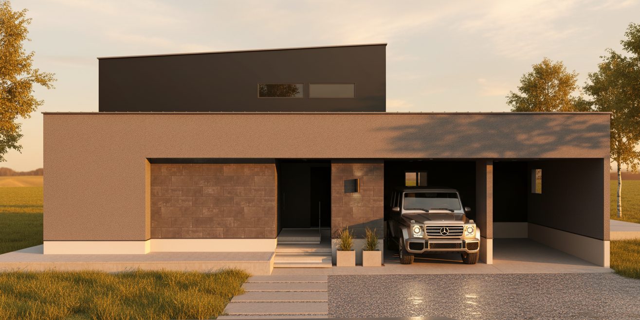 趣味を楽しむホテルライクなガレージハウス